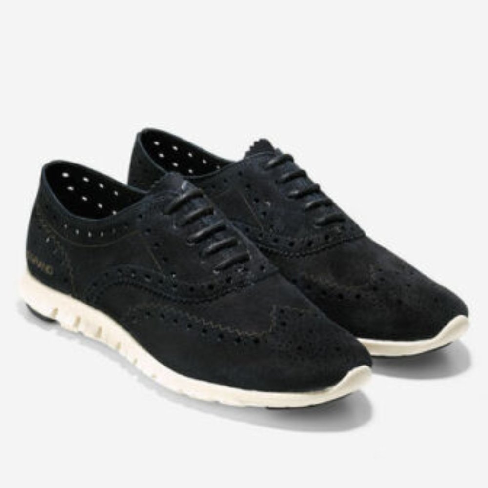 Cole Haan WMNS Zerogrand Wing Black Suede Sz 8.5